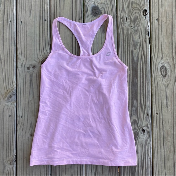 Lorna Jane Lanie Excel Tank Pink Stripe Racerback - Picture 3 of 6